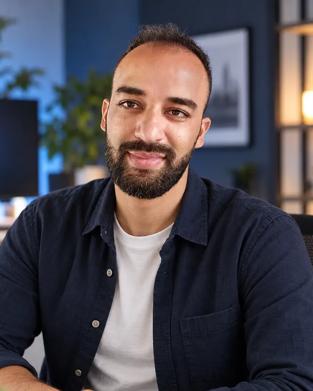 Portrait d’Amine Nachit, webmaster à Bruxelles